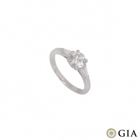 Round Brilliant Cut Diamond Ring in Platinum 1.00ct G/I1 Round Brilliant Cut Diamond Ring in Platinum 1.00ct G/I1
